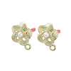 Plating Alloy with 304 Steel Needle Earrings Finding EJEW-B036-03G-02-1