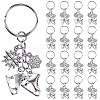 20Pcs Alloy Keychain KEYC-SC0001-15B-1