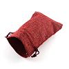 Burlap Packing Pouches Drawstring Bags ABAG-Q050-10x14-06-2
