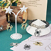 24Pcs 6 Color Glass Spider Pendant FIND-TA0003-07-8