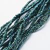 Electroplate Glass Beads Strands EGLA-J144-FP-A05-1