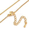 Brass Box Chain Necklaces for Women NJEW-U011-05G-2