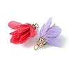 10Pcs 10 Colors Chiffon Pendants FIND-YW0003-09-2