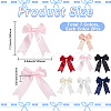 14Pcs 7 Colors Polyester Bowknot Ornament Accessories DIY-SP0004-82-2