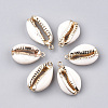 Electroplate Freshwater Shell Pendants SHEL-S274-19-1