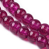 Spray Painted Crackle Glass Beads Strands X-CCG-Q002-4mm-08-3