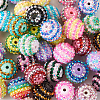 38Pcs 19 Colors Resin Rhinestone Beads Sets RESI-TA0001-81-3