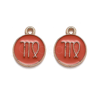 Alloy Enamel Pendants ENAM-S124-01B-12B-1
