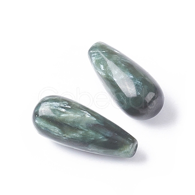 Natural Seraphinite Beads G-E557-11A-1