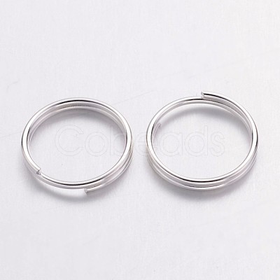 Silver Color Plated Iron Split Rings X-JRDS10mm-1