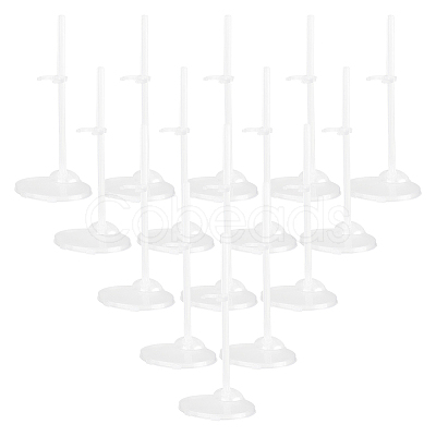 Plastic Assembled Doll Holders ODIS-WH0025-175-1