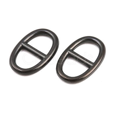 304 Stainless Steel Oval Links Connector Charms STAS-F366-02A-EB-1