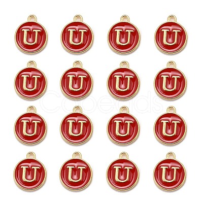Golden Plated Alloy Enamel Charms LS-ENAM-S118-03U-1