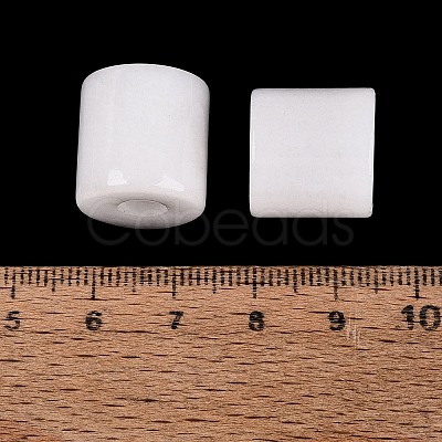 Natural White Jade European Beads G-P520-05W-1