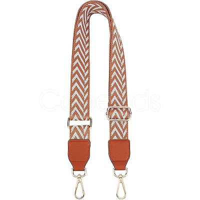 Stripe Pattern Adjustable Cotton Bag Strap AJEW-WH0254-63A-1