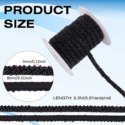 3M Glass Imitation Pearl Beads Ribbons OCOR-MA0001-55B-1