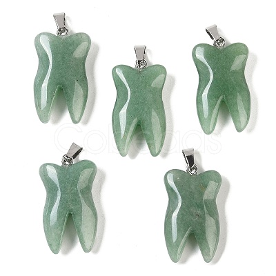 Natural Green Aventurine Pendants G-G115-01A-1