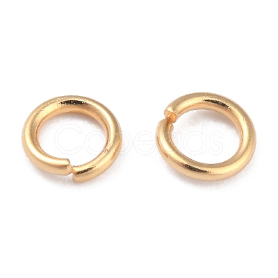 Rack Plating Brass Open Jump Rings X-KK-O139-18E-G-1
