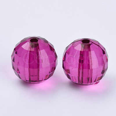 Transparent Acrylic Beads TACR-Q254-8mm-V65-1