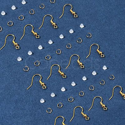 60Pcs Brass Earring Hooks DIY-FS0007-60G-1