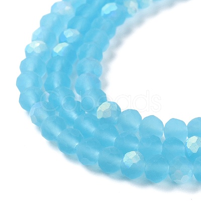 Transparent Glass Beads Strands X1-EGLA-A034-T4mm-MB08-1