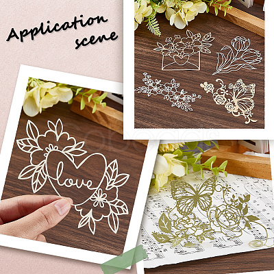 3 Sets 3 Styles Vintage Lace Cut Scrapbook Paper Pads DIY-GF0011-40-1