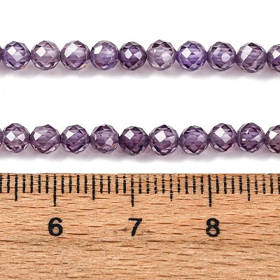Cubic Zirconia Beads Strands G-G792-47-06C-1