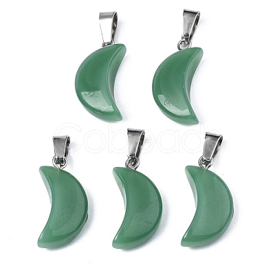 Spray Painted Glass Pendants GLAA-N035-021-A01-1