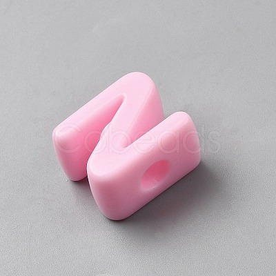 Acrylic European Beads OACR-WH0050-09N-1
