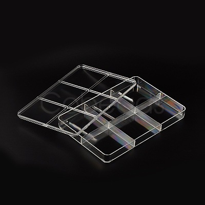 Rectangle Shaped Plastic Jewelry Bead Containers OBOX-O002-03-1