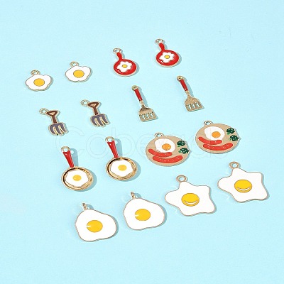 24Pcs 8 Styles Alloy Enamel Charms ENAM-FS0002-78-1