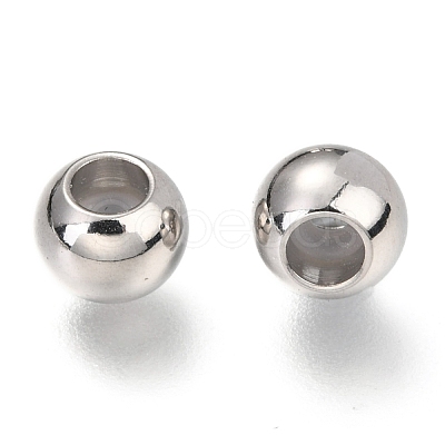 201 Stainless Steel Beads LS-STAS-F145-06P-E-1