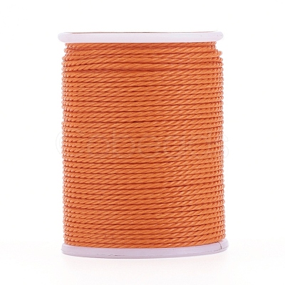 Round Waxed Polyester Cord YC-G006-01-1.0mm-07-1