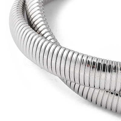 304 Stainless Steel Stretch Bracelets BJEW-A031-01I-P-1