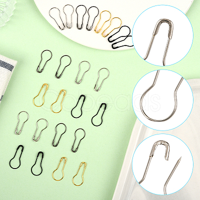 500Pcs 4 Colors Iron Brooch Findings IFIN-SP0001-46-1