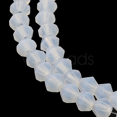 Imitation Jade Frosted Glass Bead Strands X1-GLAA-F029-JM4MM-B05-1