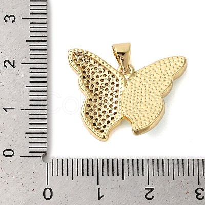 Brass Micro Pave Cubic Zirconia Pendants KK-K385-049G-1