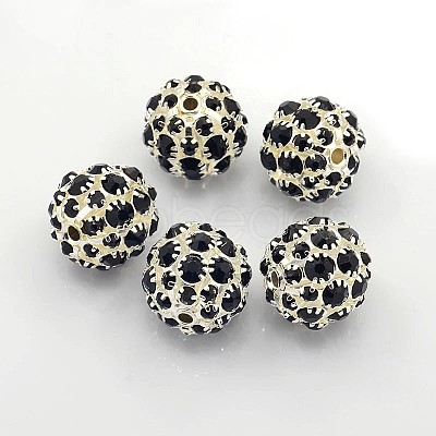 Brass Rhinestone Beads RB-Q165-6-1