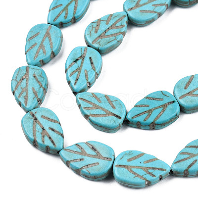 Gemstone Beads Strands TURQ-S240-14x10mm-2-1