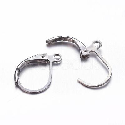 Brass Leverback Earring Findings KK-EC223-B-1