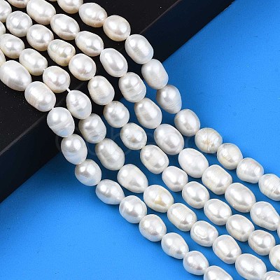 Natural Cultured Freshwater Pearl Beads Strands X-PEAR-N012-07B-1