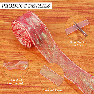 Polyester Iridescent Ribbon OCOR-WH20002-08B-1