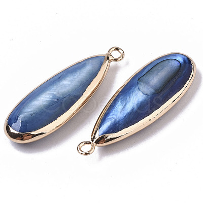 Natural Freshwater Shell Pendants X-SHEL-R047-03A-1