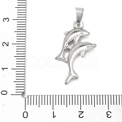 304 Stainless Steel Pendants STAS-B141-03B-P-1