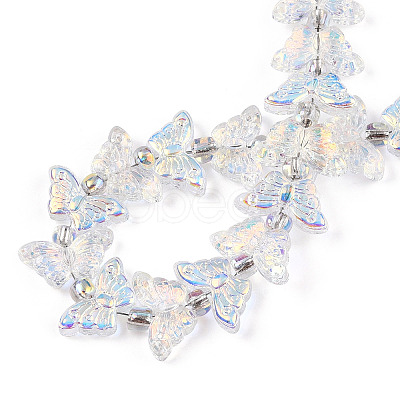 Electroplate Glass Beads Strands EGLA-N012-04C-1