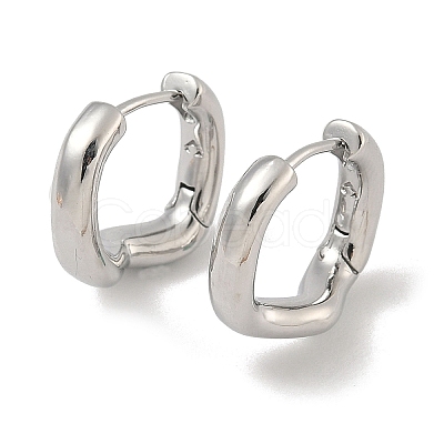 Brass Hoop Earrings EJEW-D320-12P-1