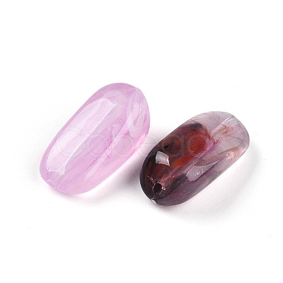 Transparent Acrylic Beads TACR-T028-36D-1