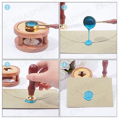 DIY Wax Seal Wax Sealing Stamps Tools Sets DIY-CP0002-81A-1