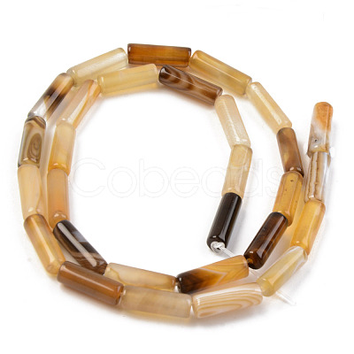 Natural Agate Gemstone Bead Strands G-T132-011-1