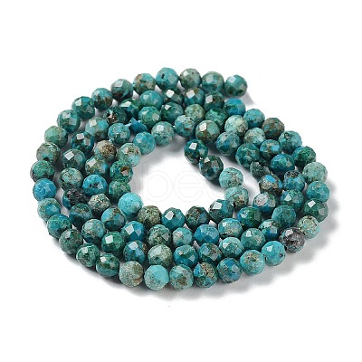 Natural Chrysocolla Beads Strands G-P514-A03-03-1